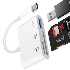 Hub USB C para iPhone 15 Pro Max Plus Tipo C TF Leitor de Cartão SD OTG 3 em 1 Adaptador Multiportas Compatível com Samsung para iPad Flash Drive Docking Station Micro SD Memory Dongle Cabo