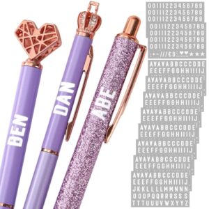 Humyoun 10 folhas pequenas letras números alfabeto adesivos brancos UV Dft adesivos de vinil capital adesivos personalizados à prova d'água nome adesivos para etiquetas DIY artesanato fabricação (0,26