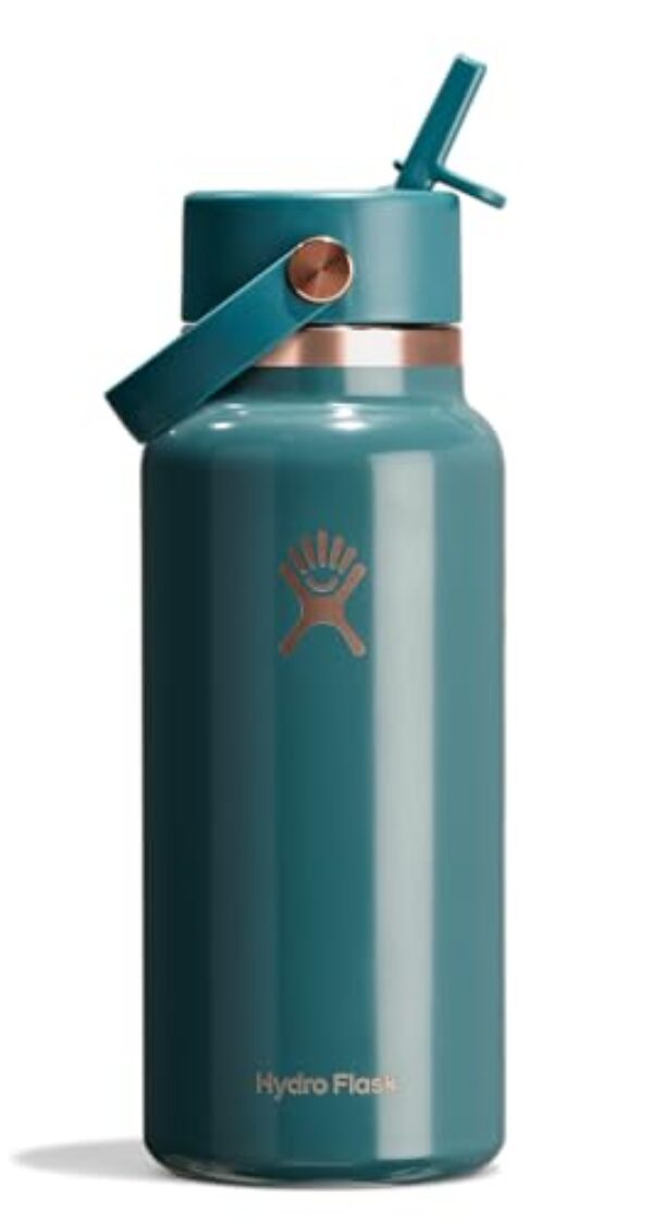HYDRO FLASK Tampa de palha flexível de 947 ml, ouro rosa