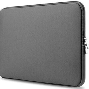 HYFAI Capa para laptop de 15 a 16 polegadas compatível com MacBook de 16 polegadas, capa de transporte de 15,6 polegadas, bolsa para laptop, capa cinza