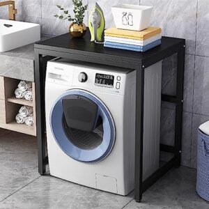 HYUIO Suporte ajustável antiderrapante para máquina de lavar tambor independente sobre máquina de lavar com design de economia de espaço Prateleira organizadora para cozinha pequena e banheiro