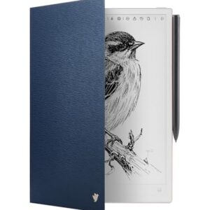 iFLYTEK Capa protetora AINOTE 2, para tablet de 27 cm, couro sintético premium, fina e leve, durável para notebook digital, à prova de água e poeira, azul marinho