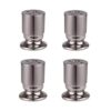 IIPOSAQQ Pernas – 4 pernas de sofá fáceis de instalar ajustáveis para cama e mesas, sofá, projetos de bricolage em casa + protetores de piso de borracha bônus para casa (estilo 12 cm)