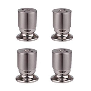 IIPOSAQQ Pernas – 4 pernas de sofá fáceis de instalar ajustáveis para cama e mesas, sofá, projetos de bricolage em casa + protetores de piso de borracha bônus para casa (estilo 12 cm)