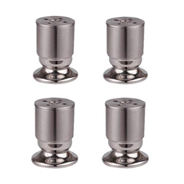 IIPOSAQQ Pernas – 4 pernas de sofá fáceis de instalar ajustáveis para cama e mesas, sofá, projetos de bricolage em casa + protetores de piso de borracha bônus para casa (estilo 12 cm)