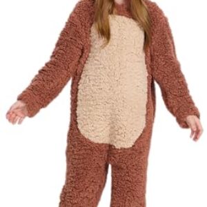 IKALI Fantasia de veado com capuz para crianças, fantasia de rena de animais de Natal e Halloween, Marrom, 3-4T