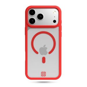 Incipio - Capa para celular Velocity iPhone 17 Pro Max, compatível com Magsafe, teste de queda de 3 m e 3,6 m, ultra durável e absorvente de choque, resistente a arranhões e perfil fino (vermelho