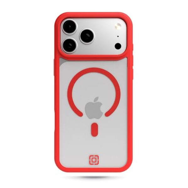 Incipio - Capa para celular Velocity iPhone 17 Pro Max, compatível com Magsafe, teste de queda de 3 m e 3,6 m, ultra durável e absorvente de choque, resistente a arranhões e perfil fino (vermelho
