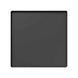 Ioensy Tapete quadrado de silicone para geladeira, secadora, bandeja coletora, prevenção de derramamento, utensílios domésticos com borda elevada, bandeja, Preto Sólido