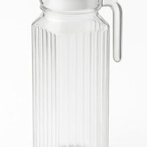 Jarra quadrada frigo C/tampa branca 1L