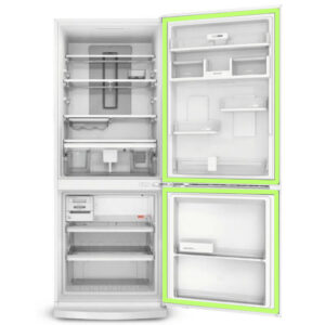 Jogo de Borracha Para Geladeira Brastemp Inverse Bre50 Bre49 Encaixe