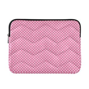 Joitme Bolsas de trabalho femininas para controle de jogos, bolsas de laptop de 13 a 13,3 polegadas para homens, bolsa de viagem média para laptop, chique de bolinhas rosa, M