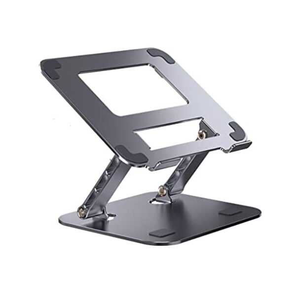 JYXYXSCP Suporte para laptop, suporte vertical portátil de metal, radiador de base de suspensão para escritório, preto