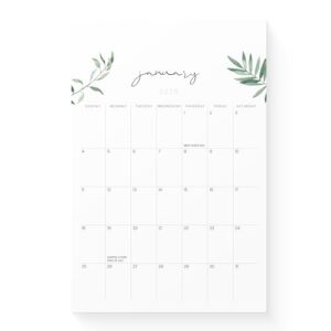 Karto Calendário magnético para geladeira 2026 - vertical 15 x 23 cm de janeiro de 2026 a junho de 2027 - pequeno, versátil e fácil de planejar com ímã de calendário de geladeira estética - Verde
