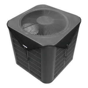KastLite Capa de ar condicionado central para uso externo - 91 cm × 91 cm, capa de CA de malha superior para unidade externa com ganchos de corda elástica que não arranham - tela HVAC, compressor
