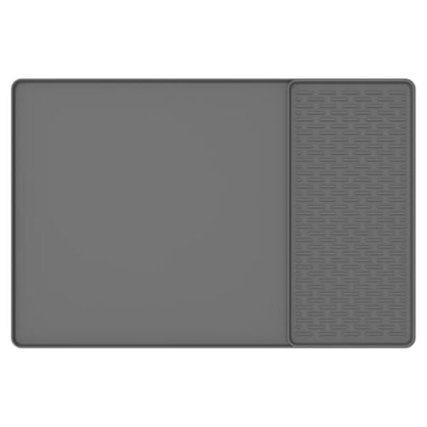 KHZSPP Tapete de café de 61 cm x 40 cm para bancada, tapetes de silicone para café com tapete de secagem removível, antiderrapante e almofada de manchas para máquina de espresso, máquina de café