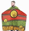 King Midas Empire Capa de barbeiro profissional de barbeiro para homens capa de corte de cabelo de salão (fecho elástico no pescoço)