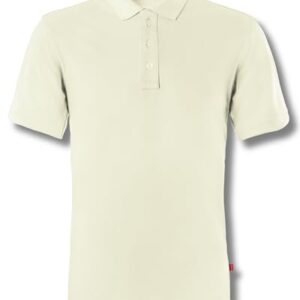Kingsted Camisas polo masculinas – Royally Comfortable – Tecido piquet premium – Mistura de algodão macio – Manga curta de modelagem clássica, Creme, M