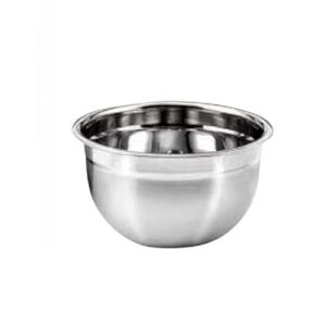 Kit 2 Bowls Grandes e Fundos Saladeiras 1 e 2 Litros Inox Redondos Bacias Tigelas Massas Ceviche Cereais,saladeira, bowl(1 Bowl de 1 litro)