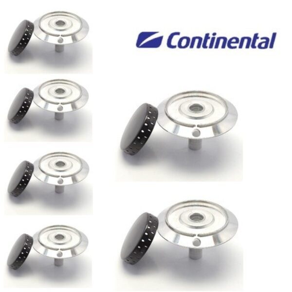 Kit 3 Boca Grande + 3 Bocas Pq Fogão Continental Splendido