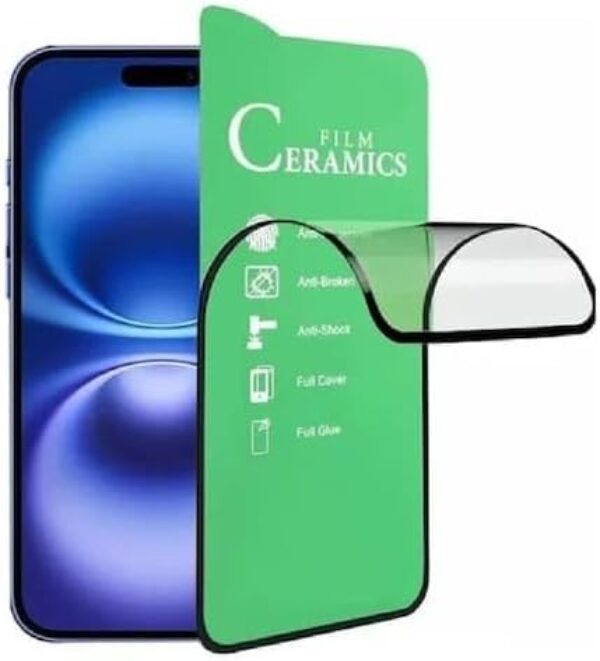 Kit 3 Pelicula Ceramica Fosca Premium IPhone17 nano gel Kit 3 Proteção H9 Pelicula Toque Acetinado (iPhone 17 Pro Max)