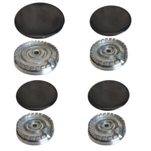 Kit 4 Bocas Para Fogão Consul Cf550br 3 Pq + 1 Gd * 3 Pinos