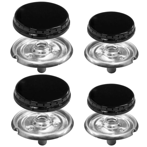 Kit 4 Bocas P/ Fogão Esmaltec 2 Bocas Grandes 2 Bocas Pequenas