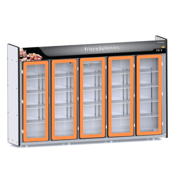 Kit 4 Borrachas Geladeira Expositor para Klima 4 Portas 48x149cm