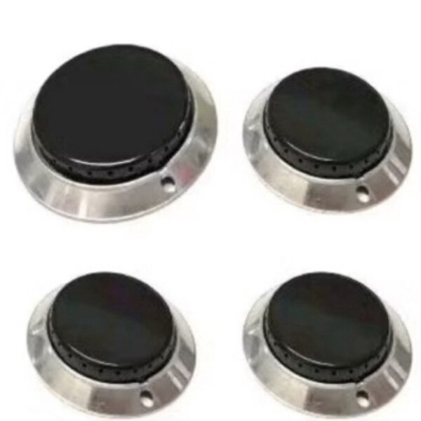 Kit 4 queimadores Bacia 4 espalhadores do fogão DakoLuna supremo 4 bocas 1 grande e 3 pequeno