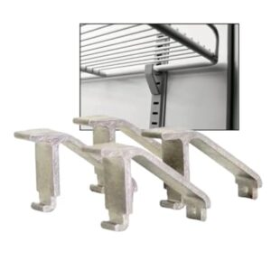 Kit 4 Suportes Prateleira Para Freezer Geladeira Expositor