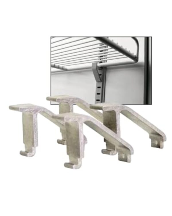 Kit 4 Suportes Prateleira Para Freezer Geladeira Expositor