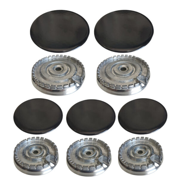 kit 5 bocas para fogão Consul 2 bocas grandes + 3 bocas pequenas - 3 pinos cfs5naruna