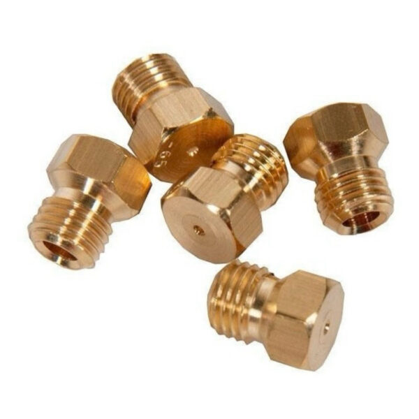 kit 6 Bicos injetor para Gás de Botijão (GLP) Fogão Brastemp Ative / Fogão Electrolux 2pq 2G + 1 tripla chama + 1 forno
