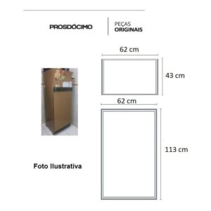 Kit Borrachas Reposição Geladeira Prosdócimo ww41 Duplex