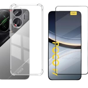 Kit Capa Anti Impacto + Película Vidro 3D 9D Protetora Para Xiiaomi Poco F7 5G