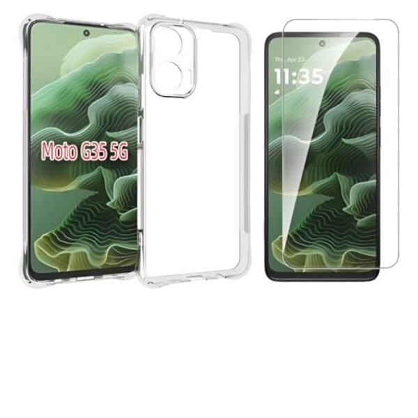 Kit Capa Anti Impacto + Película Vidro 3D 9D Protetora P/Motorola Modelos Todos (Moto G35)