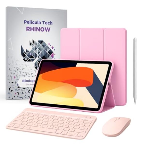 Kit Capa Slim para Xiaomi Redmi Pad SE 11": Película de vidro + Caneta Precision + Teclado e Mouse (Rhinow)