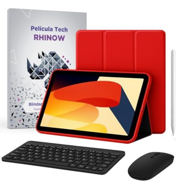 Kit Capa Slim para Xiaomi Redmi Pad SE 11": Película de vidro + Caneta Precision + Teclado e Mouse (Rhinow)