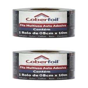 Kit com 2 Fitas Asfálticas para Veículos – Revestimento Interno, Anti Vibração, Vedação Contra Água e Umidade em Baús, Porta-Malas e Carrocerias