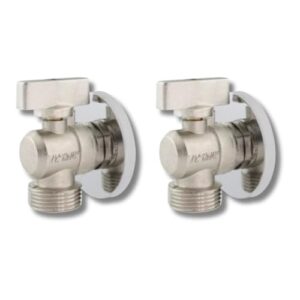 Kit Com 2 Registro Esfera Multiuso Compatível Com Bebedouros, Máquinas De Lavar Roupa E Louça