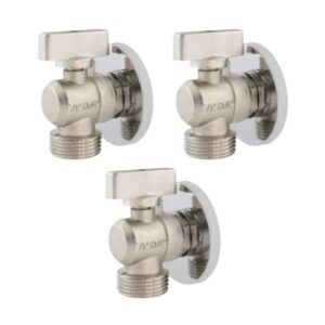 Kit Com 3 Registro Esfera Multiuso Compatível Com Bebedouros, Máquinas De Lavar Roupa E Louça