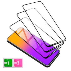 Kit Com 3x Películas de Vidro 3D 9D Compatível ¨Samsung Galaxy M51 Resistente Acabamento Premium