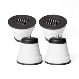 Kit Com 4 Pés Pézinhos Rodizios Para Fogão Geladeira Freezer Com Rodinhas