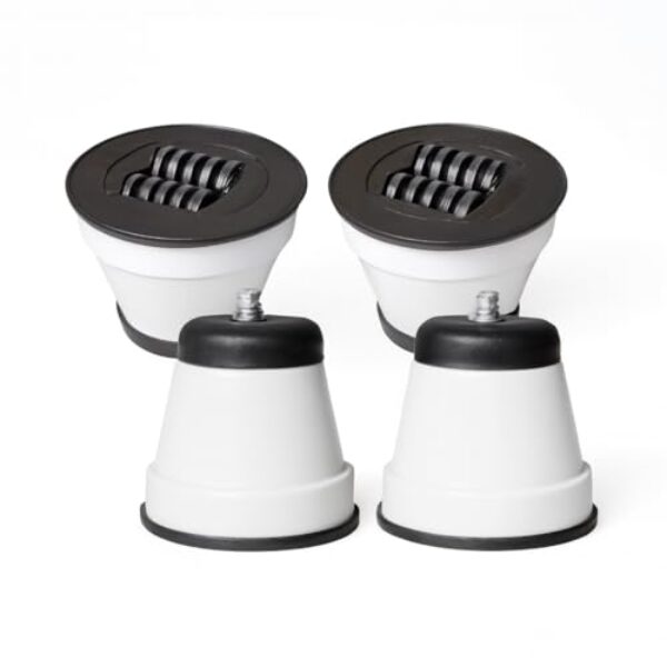 Kit Com 4 Pés Pézinhos Rodizios Para Fogão Geladeira Freezer Com Rodinhas