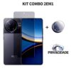 KIT COMBO Pelicula privacidade vidro 3D POCO F7 ULTRA POCO F7 PRO POCO X7 PRO M7 Pro X6 PRO + Câmera