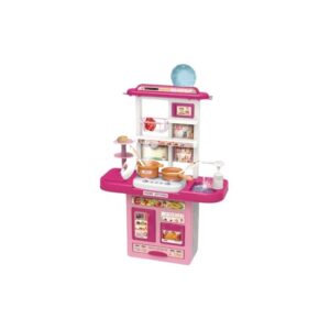 Kit Cozinha Infantil com Fogão, Forno e Pia, Multicolorido, Plástico, 58x35x21cm, Acessórios Inclusos, para Crianças 3+ Anos