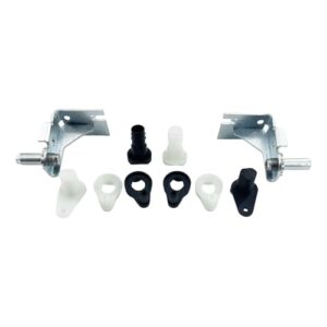 Kit de dobradiças de porta ajustáveis de geladeira adequado para refrigeradores Frigidaire Electrolux substituir 5303918455, para portas esquerda e direita