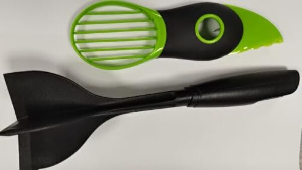 Kit de máquina de triturar abacate e fatiador de abacate 3 em 1, ferramenta manual de cozinha, lavável na lava-louças