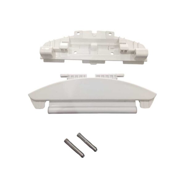 KIT DOBRADIÇA E BASE BRANCA COMPATÍVEL LAVADORA DE ROUPA- BWH11A