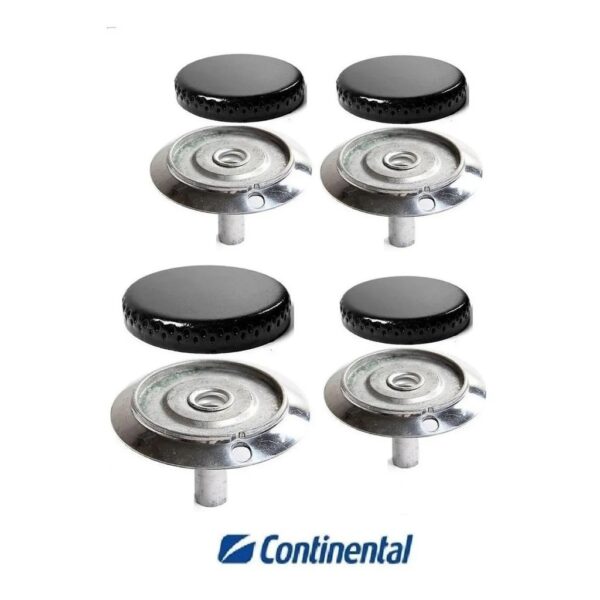 Kit Espalhador + Sorvete Peças Fogão Continental 4 Bocas